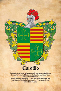 Escudo heráldico del apellido CALVILLO