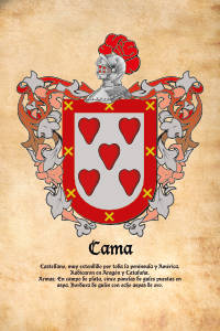Escudo heráldico del apellido CAMA