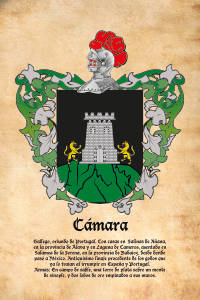 Escudo heráldico del apellido CAMARA