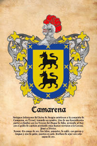 Escudo heráldico del apellido CAMARENA