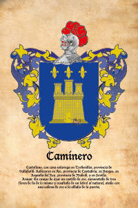 Escudo heráldico del apellido CAMINERO