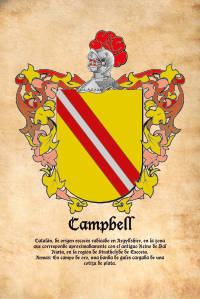 Escudo heráldico del apellido CAMPBELL
