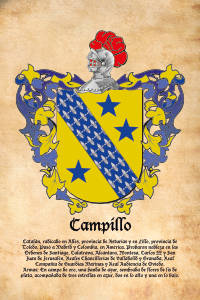 Escudo heráldico del apellido CAMPILLO