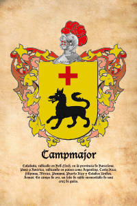Escudo heráldico del apellido CAMPMAJOR