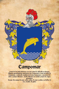 Escudo heráldico del apellido CAMPOMAR