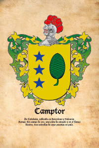Escudo heráldico del apellido CAMPTOR