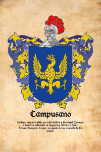 Escudo heráldico del apellido CAMPUSANO