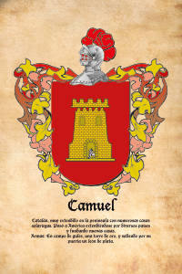 Escudo heráldico del apellido CAMUEL