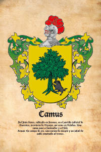 Escudo heráldico del apellido CAMUS