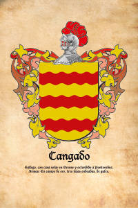 Escudo heráldico del apellido Cangado