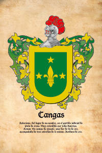 Escudo heráldico del apellido CANGAS
