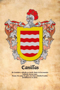 Escudo heráldico del apellido CANILLAS