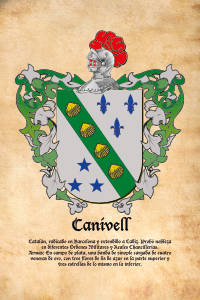 Escudo heráldico del apellido CANIVELL
