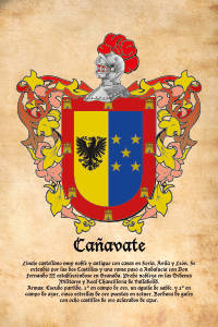 Escudo heráldico del apellido CAÑAVATE