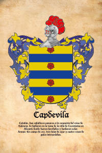 Escudo heráldico del apellido CAPDEVILA