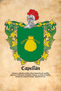 Escudo heráldico del apellido CAPELLAN