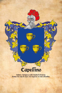 Escudo heráldico del apellido CAPELLINO