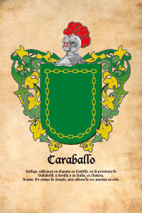 Escudo heráldico del apellido CARABALLO