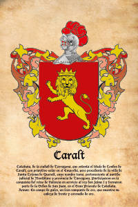 Escudo heráldico del apellido CARALT