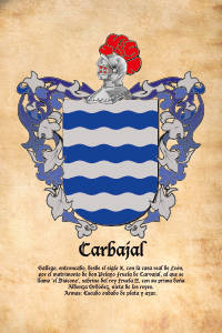 Escudo heráldico del apellido CARBAJAL