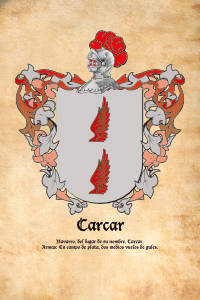 Escudo heráldico del apellido CARCAR