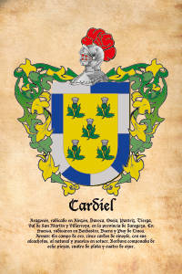 Escudo heráldico del apellido CARDIEL