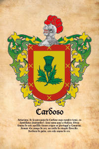 Escudo heráldico del apellido CARDOSO