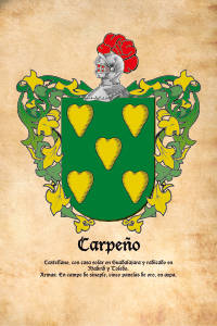 Escudo heráldico del apellido Carpeño