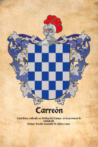 Escudo heráldico del apellido CARREON