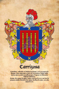 Escudo heráldico del apellido CARRIZOSA