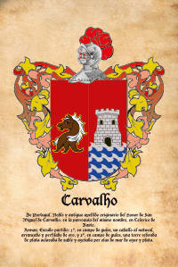 Escudo heráldico del apellido CARVALHO