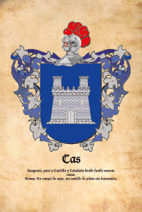 Escudo heráldico del apellido CAS