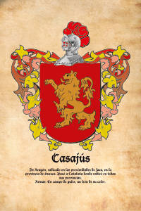 Escudo heráldico del apellido CASAJUS