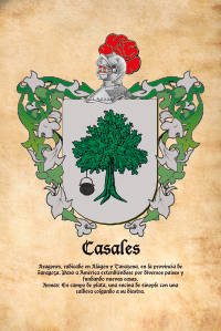 Escudo heráldico del apellido CASALES