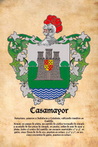 Escudo heráldico del apellido CASAMAYOR