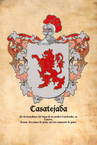 Escudo heráldico del apellido CASATEJADA