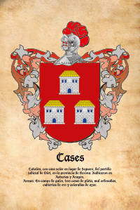 Escudo heráldico del apellido CASES