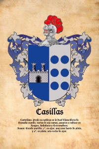 Escudo heráldico del apellido CASILLAS