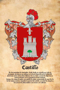 Escudo heráldico del apellido CASTILLO