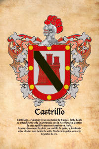 Escudo heráldico del apellido CASTRILLO