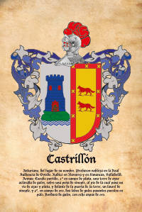 Escudo heráldico del apellido CASTRILLON