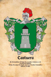 Escudo heráldico del apellido CASTUERA