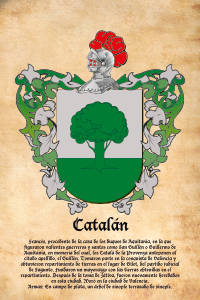 Escudo heráldico del apellido CATALAN