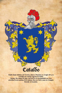 Escudo heráldico del apellido CATALDO