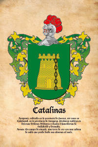 Escudo heráldico del apellido CATALINAS