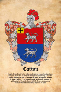 Escudo heráldico del apellido CATTAN