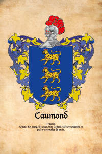 Escudo heráldico del apellido CAUMOND