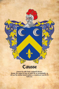 Escudo heráldico del apellido CAUSSE