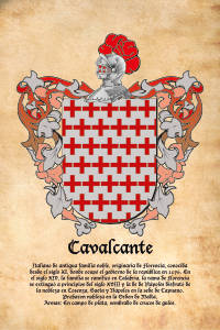 Escudo heráldico del apellido CAVALCANTE