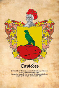 Escudo heráldico del apellido CAVIEDES
